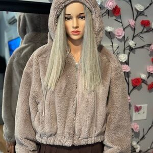 Papaya Soft Tan Teddy Jacket